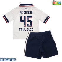 Bayern Munich Aleksandar Pavlovic #45 Bortedraktsett Barn 2026-27 Kortermet (+ Korte bukser)
